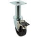 Pitco Equivalent 4" Swivel Adjustable Height Plate Caster with Brake for Fryers Main Thumbnail 1