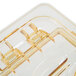 Cambro 60HPL150 H-Pan™ 1/6 Size Amber High Heat FlipLid Main Thumbnail 6
