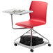 National Public Seating COGO-40 Go Series Red Mobile Tablet Chair Main Thumbnail 3