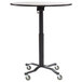 National Public Seating PCT124PBTMWB Cafe Time II 24" Round Mobile Table with Whiteboard Top, Particleboard Core, and T-Molding Edge Main Thumbnail 1