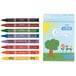 A box of Choice 8 Assorted Colors School Crayons on a white background.