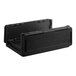 A black insulated food pan carrier with a flip-down top, designed to hold an 8-inch deep full-size pan.