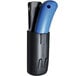 A black and blue Pacific Handy Cutter swivel clip holster with a knife inside.