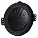 A black Thunder Group cast iron stovetop BBQ plate with a handle.