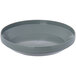 A grey plastic bowl with a lid.