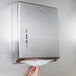 San Jamar T1900SS Stainless Steel C-Fold / Multi-Fold Towel Dispenser Main Thumbnail 1