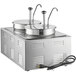 Avantco 12" x 20" Full Size Electric Countertop Food Warmer / Topping Station with 2 Condiment Pumps - 120V, 1200W Main Thumbnail 3