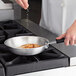 Choice 8" Aluminum Fry Pan with Black Silicone Handle Main Thumbnail 1