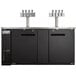 Avantco UDD-3-HC (2) Four Tap Kegerator Beer Dispenser - Black, (3) 1/2 Keg Capacity Main Thumbnail 6