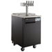 Avantco UDD-1-HC Four Tap Kegerator Beer Dispenser - Black, (1) 1/2 Keg Capacity Main Thumbnail 2