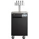 Avantco UDD-1-HC Four Tap Kegerator Beer Dispenser - Black, (1) 1/2 Keg Capacity Main Thumbnail 5