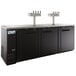 Avantco UDD-4-HC (2) Four Tap Kegerator Beer Dispenser - Black, (4) 1/2 Keg Capacity Main Thumbnail 3
