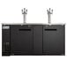 Avantco UDD-3-HC (2) Triple Tap Kegerator Beer Dispenser - Black, (3) 1/2 Keg Capacity Main Thumbnail 6