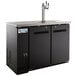 Avantco UDD-48-HC Triple Tap Kegerator Beer Dispenser - Black, (2) 1/2 Keg Capacity Main Thumbnail 3