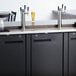 Avantco UDD-4-HC (2) Triple Tap Kegerator Beer Dispenser - Black, (4) 1/2 Keg Capacity Main Thumbnail 1
