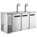 Avantco UDD-72-HC-S (2) Triple Tap Kegerator Beer Dispenser - Stainless Steel, (3) 1/2 Keg Capacity Main Thumbnail 3