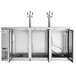 Avantco UDD-72-HC-S (2) Triple Tap Kegerator Beer Dispenser - Stainless Steel, (3) 1/2 Keg Capacity Main Thumbnail 5