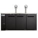 Avantco UDD-72-HC (2) Triple Tap Shallow Depth Kegerator Beer Dispenser - Black, (3) 1/2 Keg Capacity Main Thumbnail 6