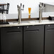 Avantco UDD-72-HC (2) Triple Tap Shallow Depth Kegerator Beer Dispenser - Black, (3) 1/2 Keg Capacity Main Thumbnail 1