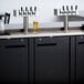 Avantco UDD-72-HC (2) Four Tap Shallow Depth Kegerator Beer Dispenser - Black, (3) 1/2 Keg Capacity Main Thumbnail 1