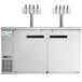 Avantco UDD-60-HC-S (2) Four Tap Kegerator Beer Dispenser - Stainless Steel, (2) 1/2 Keg Capacity Main Thumbnail 6