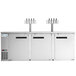 Avantco UDD-4-HC-S (2) Four Tap Kegerator Beer Dispenser - Stainless Steel, (4) 1/2 Keg Capacity Main Thumbnail 6