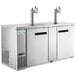 Avantco UDD-3-HC-S (2) Triple Tap Kegerator Beer Dispenser - Stainless Steel, (3) 1/2 Keg Capacity Main Thumbnail 2
