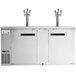 Avantco UDD-3-HC-S (2) Triple Tap Kegerator Beer Dispenser - Stainless Steel, (3) 1/2 Keg Capacity Main Thumbnail 5