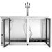 Avantco UDD-2-HC-S Triple Tap Kegerator Beer Dispenser - Stainless Steel, (2) 1/2 Keg Capacity Main Thumbnail 4