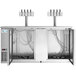 Avantco UDD-3-HC-S (2) Four Tap Kegerator Beer Dispenser - Stainless Steel, (3) 1/2 Keg Capacity Main Thumbnail 4