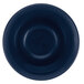 A navy blue bowl with a white background.