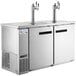 Avantco UDD-60-HC-S (2) Triple Tap Kegerator Beer Dispenser - Stainless Steel, (2) 1/2 Keg Capacity Main Thumbnail 3