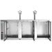 Avantco UDD-4-HC-S (2) Triple Tap Kegerator Beer Dispenser - Stainless Steel, (4) 1/2 Keg Capacity Main Thumbnail 5