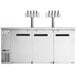 Avantco UDD-72-HC-S (2) Four Tap Kegerator Beer Dispenser - Stainless Steel, (3) 1/2 Keg Capacity Main Thumbnail 6