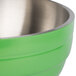 Vollrath 4656935 Double Wall Round Beehive 10 Qt. Serving Bowl - Green Apple Main Thumbnail 6