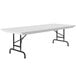 Correll Adjustable Height Folding Table, 30" x 72" Plastic, Granite Gray - Standard Legs - R-Series RA3072 Main Thumbnail 1