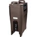 Cambro UC500131 Ultra Camtainers® 5.25 Gallon Dark Brown Insulated Beverage Dispenser Main Thumbnail 1