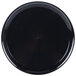 WNA Comet A912BL Checkmate 12" Black Round Catering Tray   - 5/Pack Main Thumbnail 2
