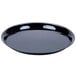 WNA Comet A912BL Checkmate 12" Black Round Catering Tray   - 5/Pack Main Thumbnail 3