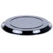 WNA Comet A912BL Checkmate 12" Black Round Catering Tray   - 5/Pack Main Thumbnail 4