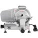 A Backyard Pro SL109E Butcher Series meat slicer with a circular blade and a black cord.