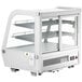 Avantco BCC-28-HC 27 3/5" White Refrigerated Countertop Bakery Display Case with LED Lighting Main Thumbnail 3