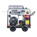 A Simpson Big Brute gas pressure washer with a black Vanguard engine and wheels.
