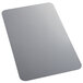A clear vinyl rectangular countertop mat.