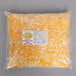 A Laubscher 5 lb. bag of shredded cheese blend on a gray surface.