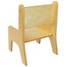 A Whitney Brothers toddler chair with a backrest.