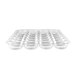A Marco Company clear plastic tray with 28 sections for lemons and limes.