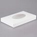 9 1/4" x 5 1/2" x 1 1/8" White 1 lb. 1-Piece Candy Box with Oval Window   - 250/Case Main Thumbnail 2