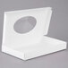 9 1/4" x 5 1/2" x 1 1/8" White 1 lb. 1-Piece Candy Box with Oval Window   - 250/Case Main Thumbnail 3