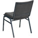 A gray Flash Furniture Hercules Series stack chair with metal legs and gray fabric.